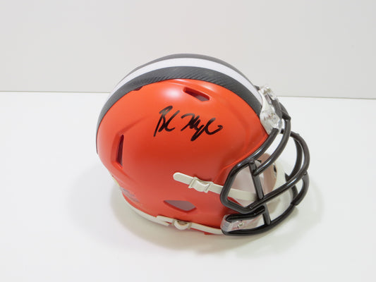 BAKER MAYFIELD CLEVELAND BROWNS SIGNED RIDDELL MINI HELMET Steiner Field of Dreams