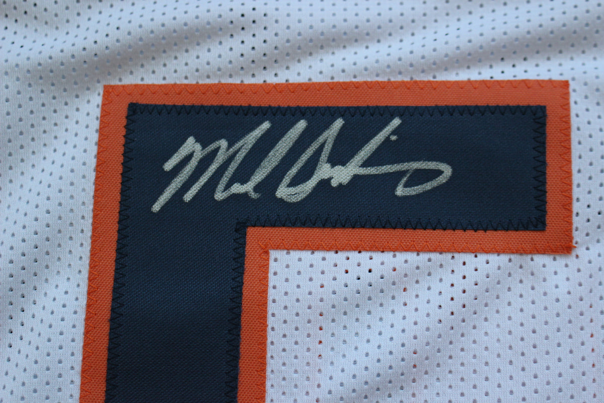 MIKE SINGLETARY CHICAGO BEARS SIGNED WHITE JERSEY w/HOF 98 Baylor Bears BAS