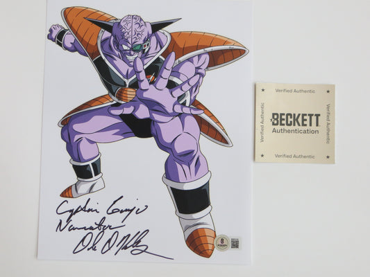 DALE KELLY Dragon Ball Z CAPTAIN GINYU Fighting Stance SIGNED 8x10 PHOTO BAS