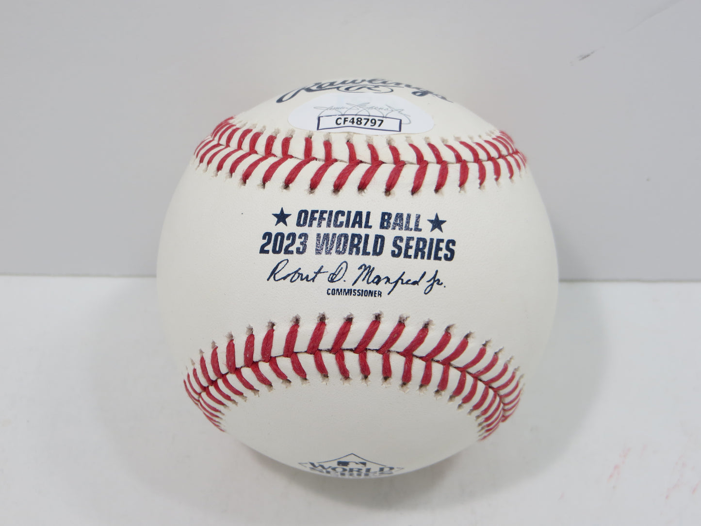BRUCE BOCHY SIGNED Rawlings 2023 World Series BASEBALL Texas Rangers JSA COA
