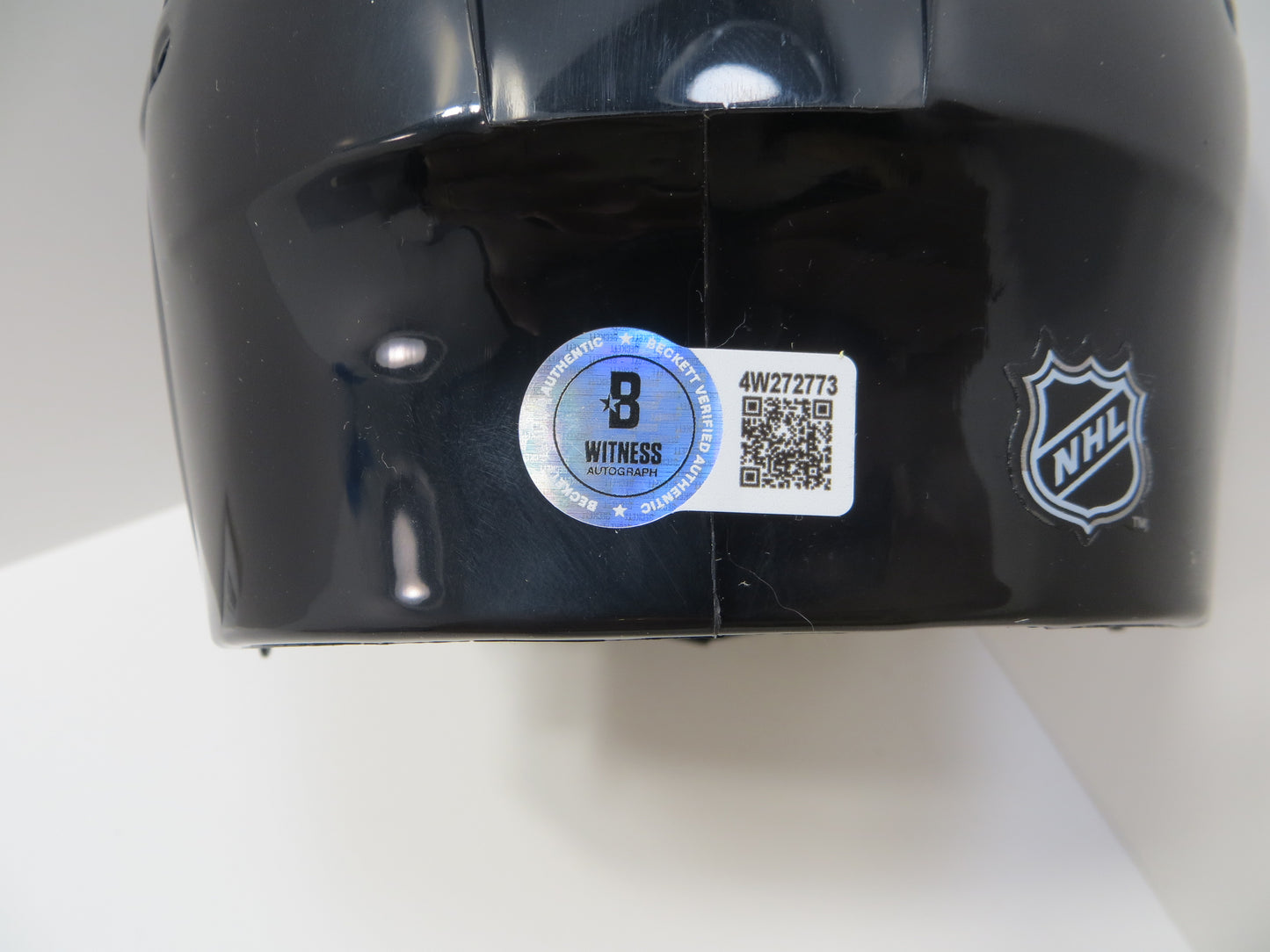 DERIAN HATCHER  DALLAS STARS SIGNED MINI HOCKEY HELMET w/99 CUP BAS COA