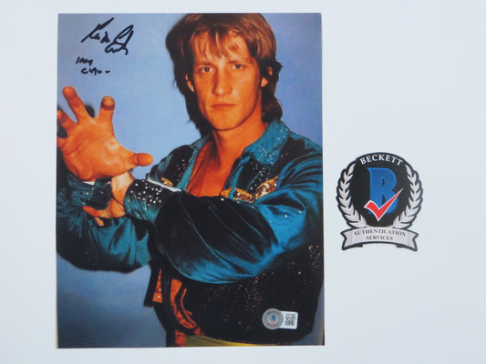 KEVIN VON ERICH SIGNED 8x10 PHOTO Iron Claw WCW WWE WWF BAS COA