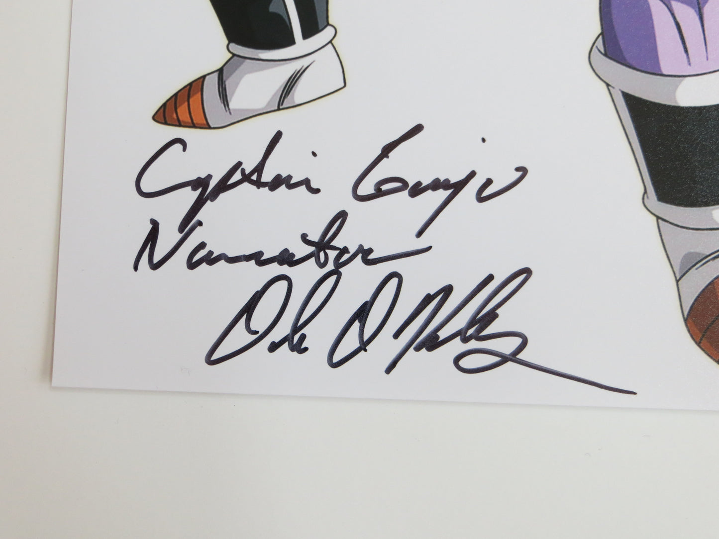 DALE KELLY Dragon Ball Z CAPTAIN GINYU Fighting Stance SIGNED 8x10 PHOTO BAS