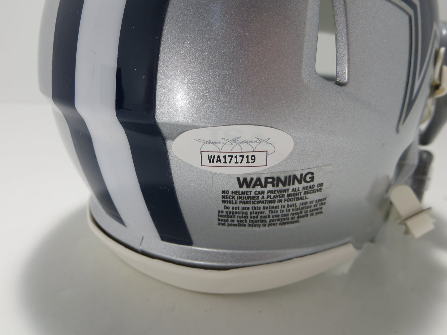 BOB LILLY SIGNED DALLAS COWBOYS RIDDELL MINI HELMET w/3 INSCs JSA COA