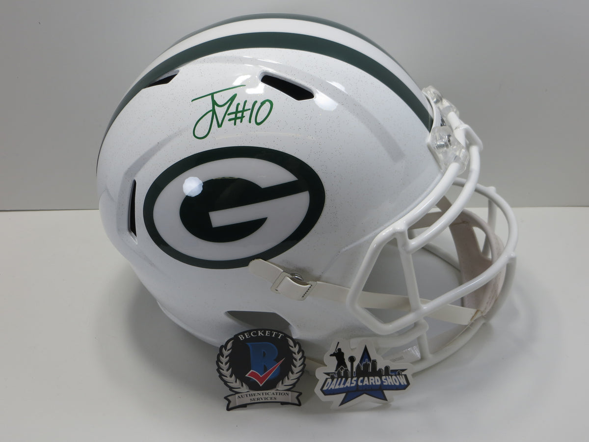 JORDAN LOVE GREEN BAY PACKERS SIGNED Riddell ALT SPEED FULL SIZE HELMET BAS