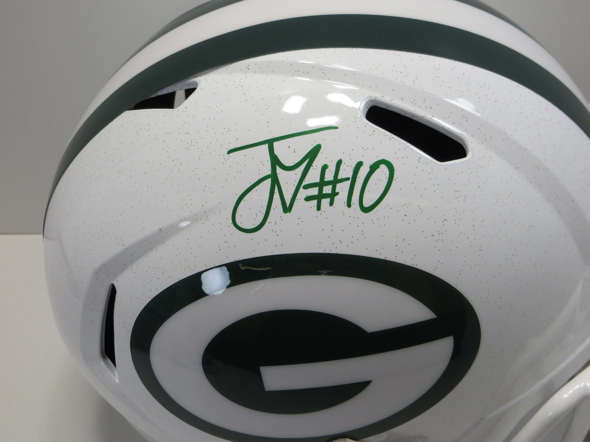 JORDAN LOVE GREEN BAY PACKERS SIGNED Riddell ALT SPEED FULL SIZE HELMET BAS