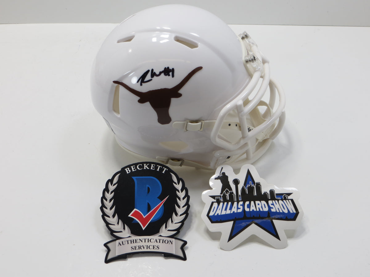 RYAN WINGO TEXAS LONGHORNS SIGNED Riddell MINI HELMET BAS