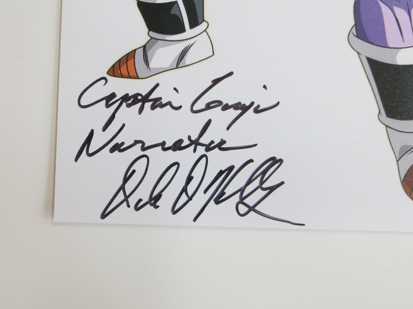 DALE KELLY Dragon Ball Z CAPTAIN GINYU Fighting Stance SIGNED 8x10 PHOTO BAS