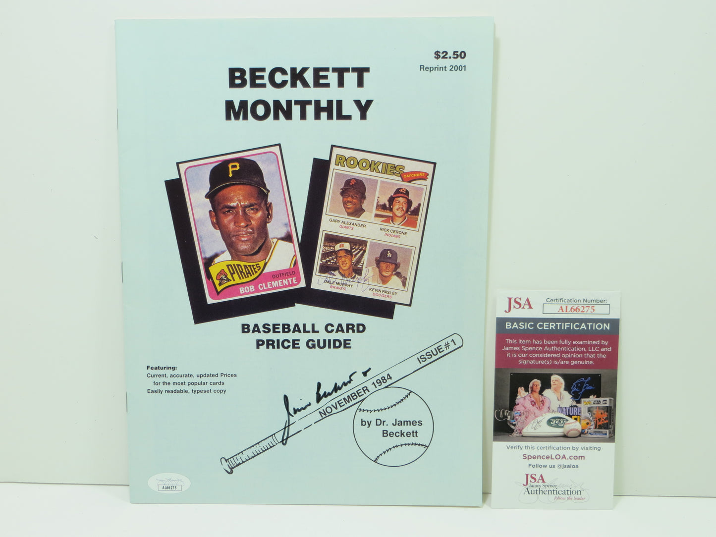 DR. JAMES JIM BECKETT SIGNED REPRINT Baseball Beckett #1 Nov 1984 Magazine JSA