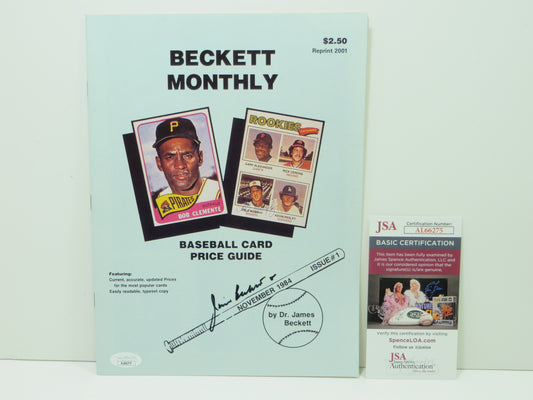 DR. JAMES JIM BECKETT SIGNED REPRINT Baseball Beckett #1 Nov 1984 Magazine JSA