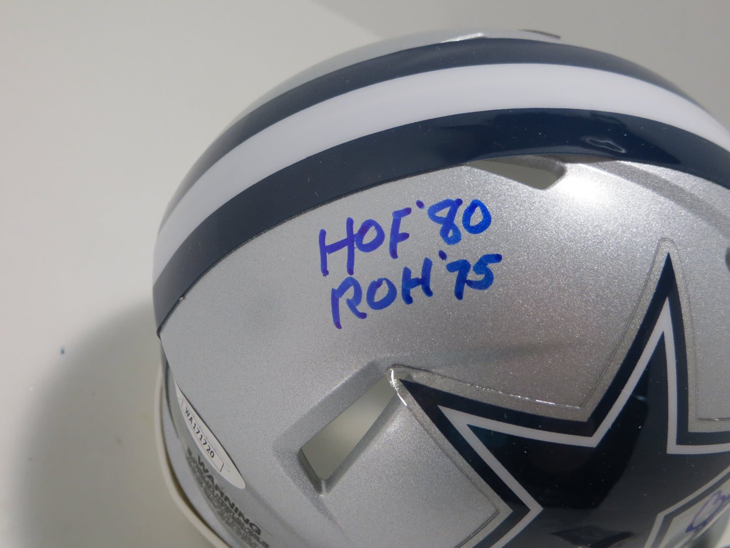 BOB LILLY SIGNED DALLAS COWBOYS RIDDELL MINI HELMET w/3 INSCs JSA COA