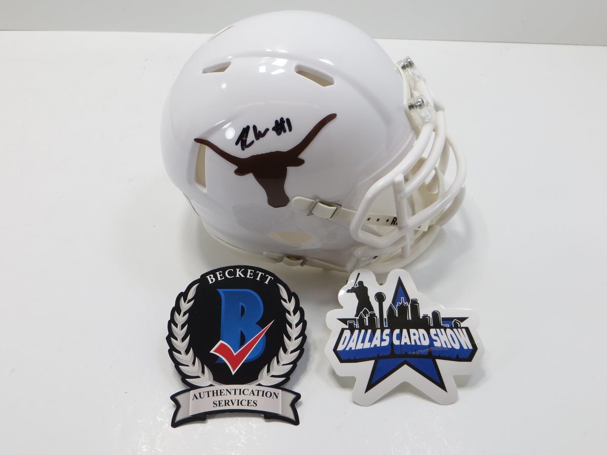RYAN WINGO TEXAS LONGHORNS SIGNED Riddell MINI HELMET BAS