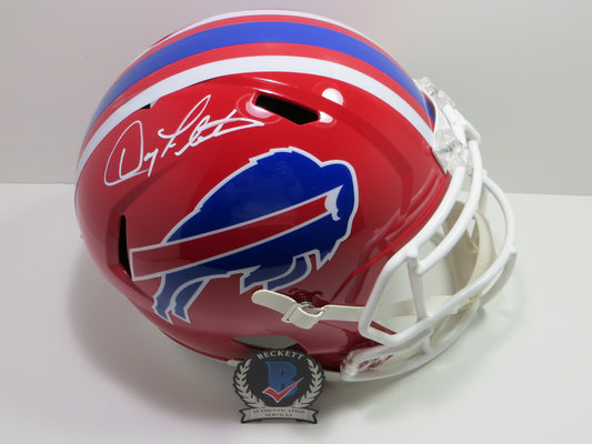 DOUG FLUTIE BUFFALO BILLS SIGNED FULL SIZE HELMET BC Eagles NE Patriots BAS COA