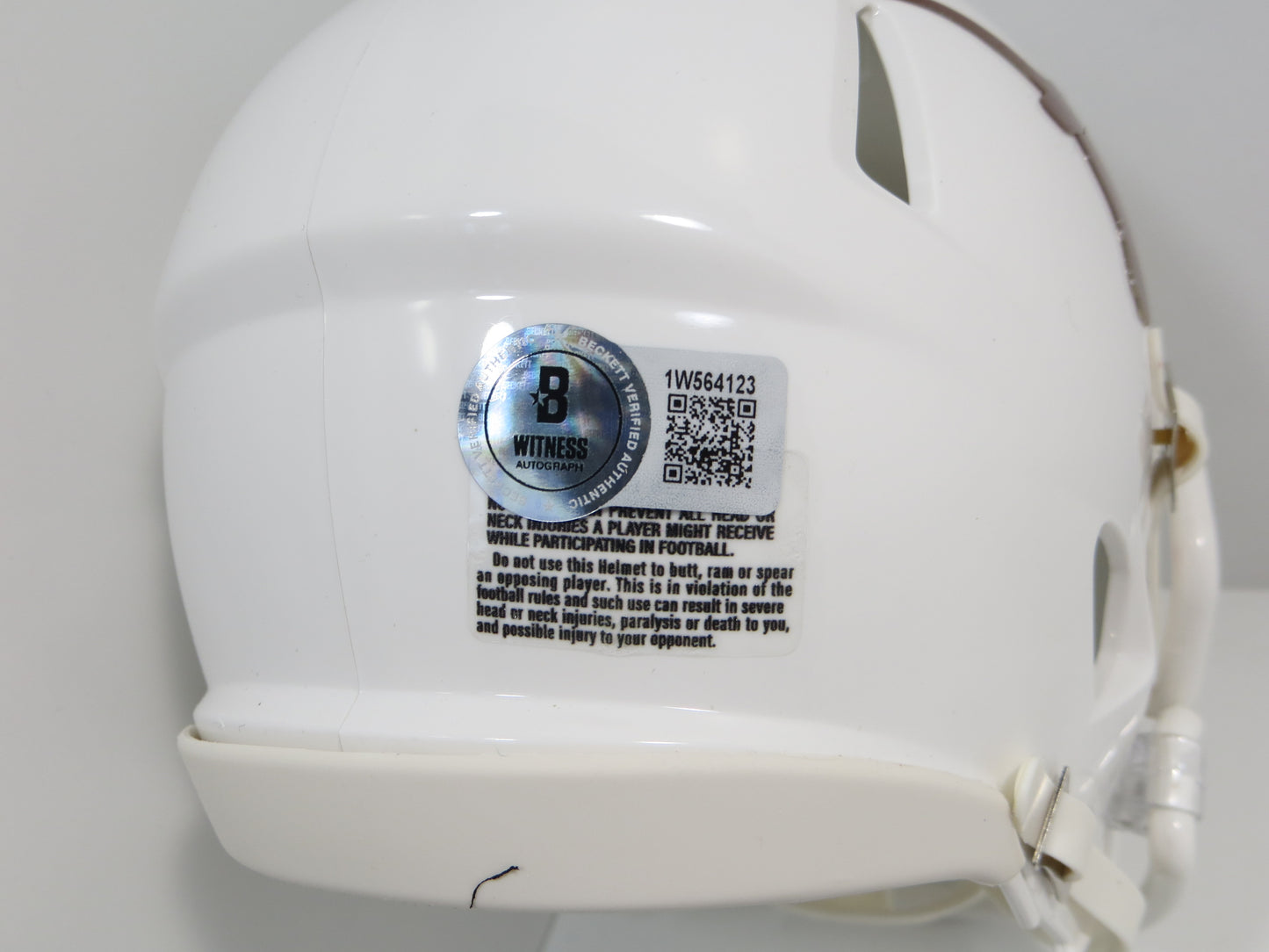 JORDAN SHIPLEY SIGNED TEXAS LONGHORNS Riddell MINI HELMET BAS COA