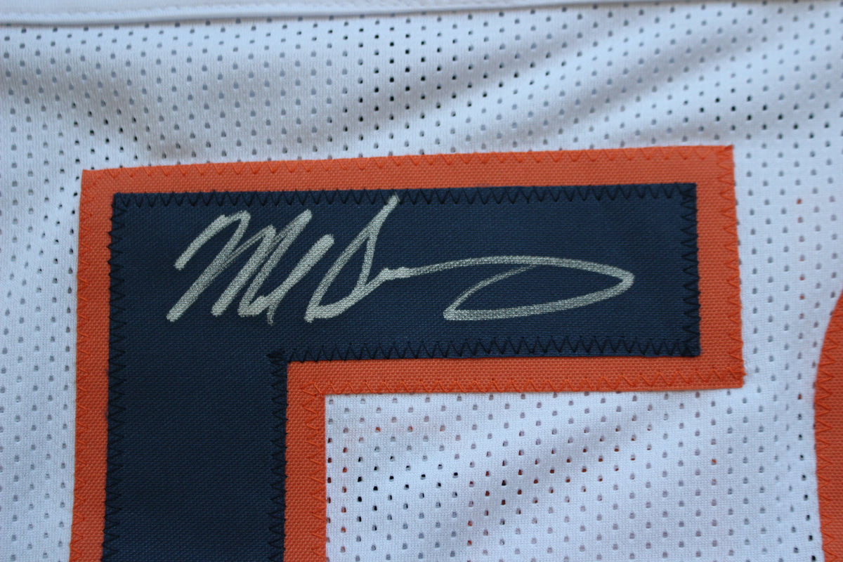 MIKE SINGLETARY CHICAGO BEARS SIGNED WHITE JERSEY w/HOF 98 Baylor Bears BAS