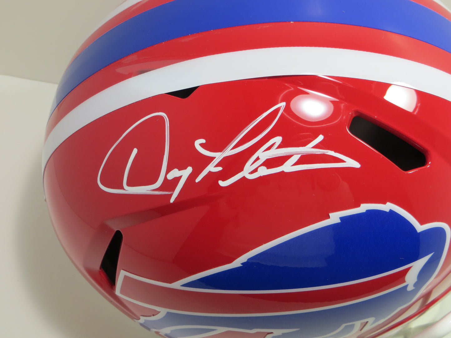 DOUG FLUTIE BUFFALO BILLS SIGNED FULL SIZE HELMET BC Eagles NE Patriots BAS COA
