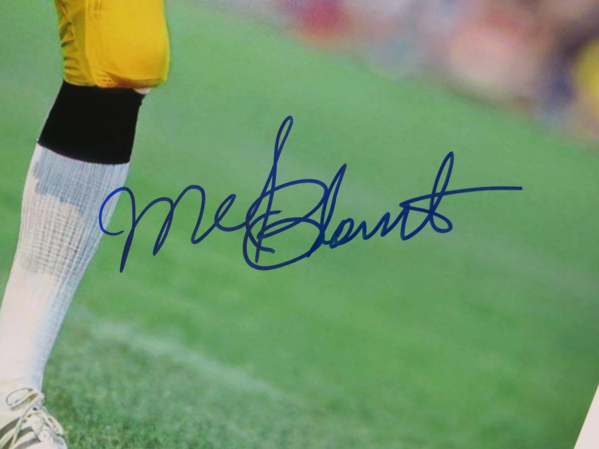 MEL BLOUNT PITTSBURGH STEELERS SIGNED 16x20 PHOTO BAS