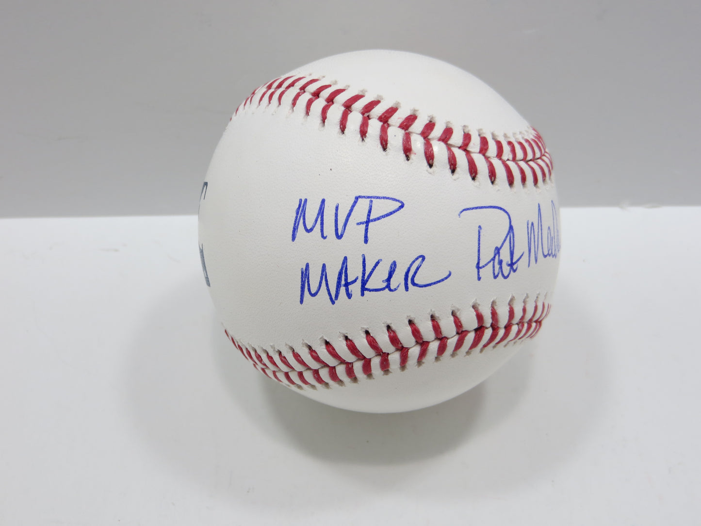 PAT PATRICK MAHOMES SR SIGNED OML BASEBALL Twins Cubs Mets Rangers w/INSC BAS