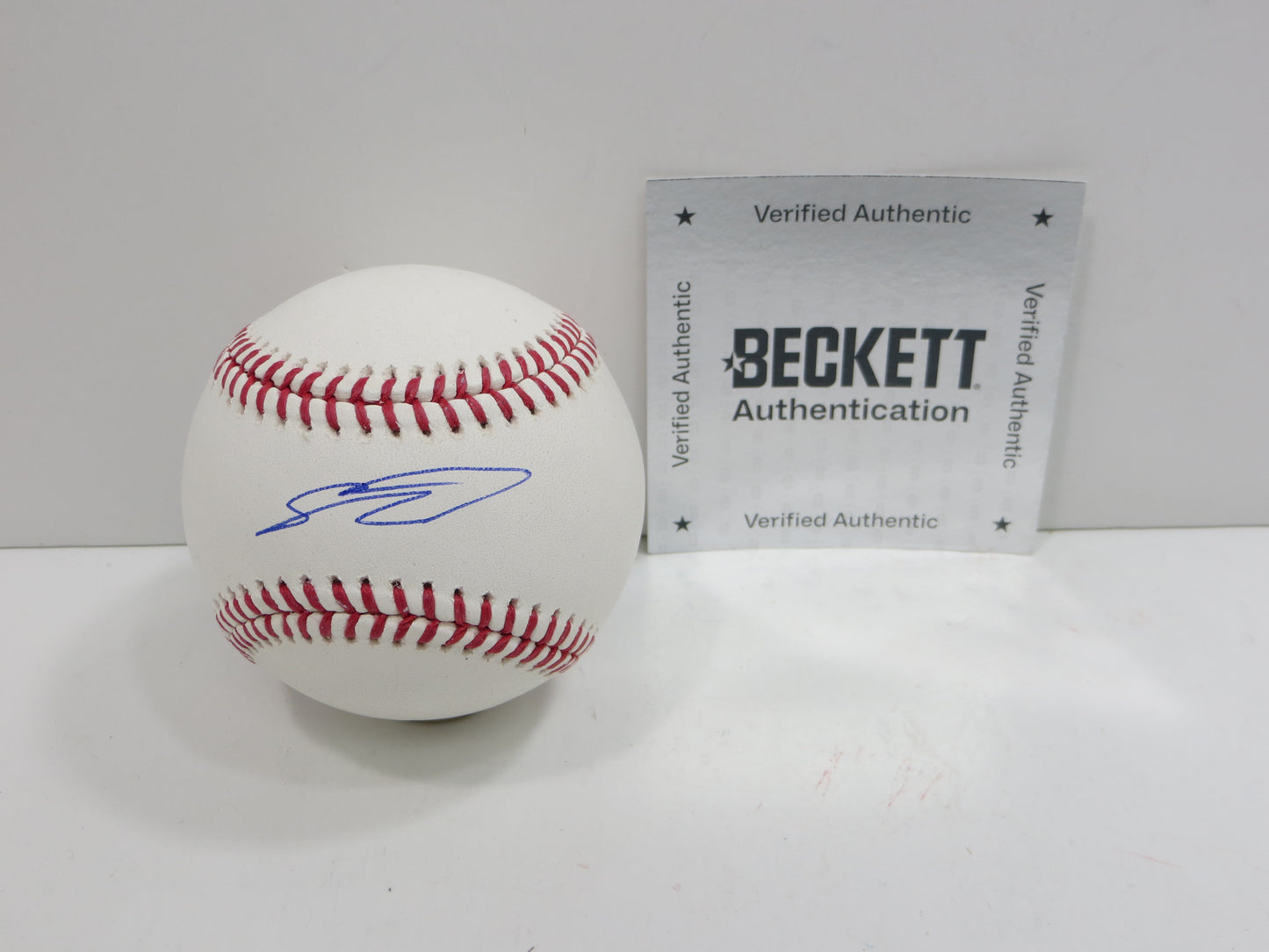 SEBASTIAN WALCOTT TEXAS RANGERS SIGNED RAWLINGS OML BASEBALL BAS COA