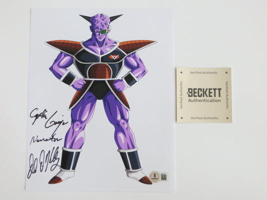 DALE KELLY Dragon Ball Z CAPTAIN GINYU SIGNED 8x10 PHOTO BAS COA