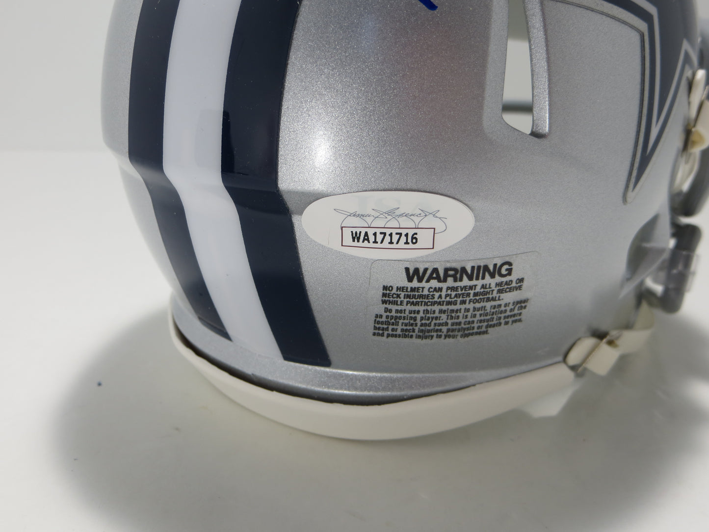 BOB LILLY SIGNED DALLAS COWBOYS RIDDELL MINI HELMET w/3 INSCs JSA COA