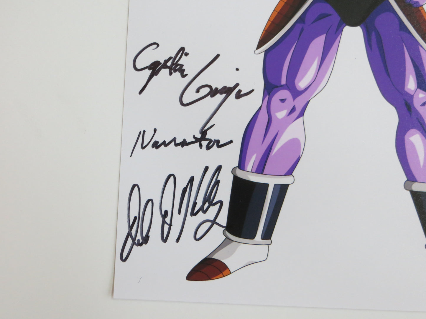 DALE KELLY Dragon Ball Z CAPTAIN GINYU SIGNED 8x10 PHOTO BAS COA