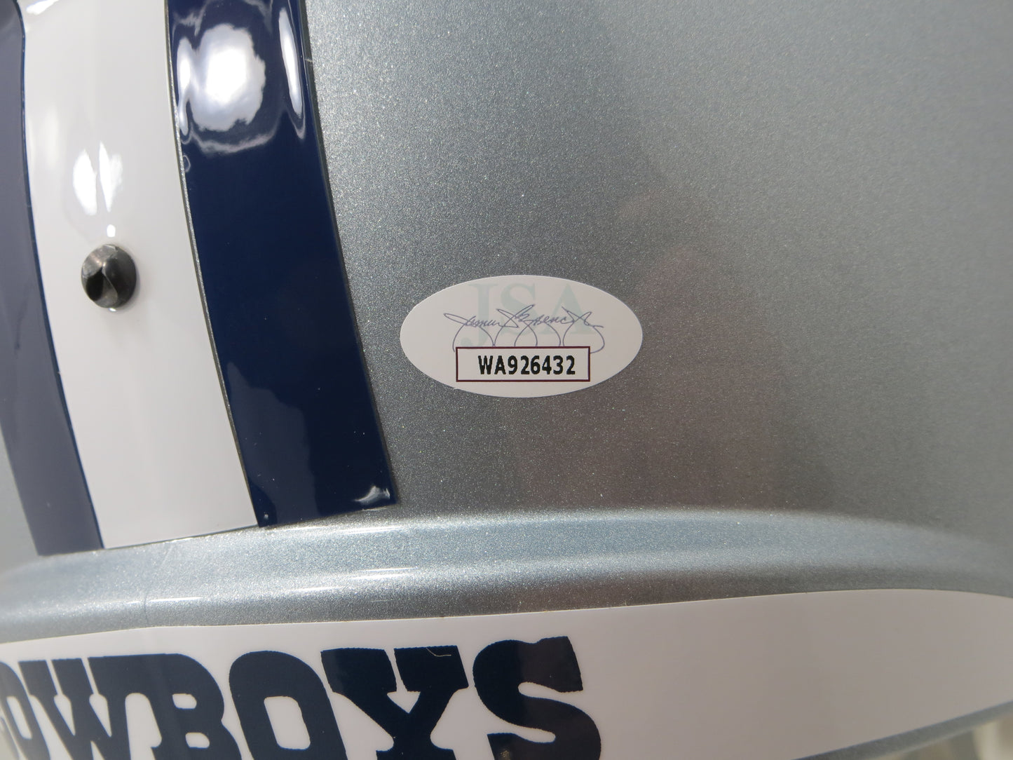 MEL RENFRO SIGNED DALLAS COWBOYS RIDDELL FULL SIZE HELMET w/HOF 96 JSA COA