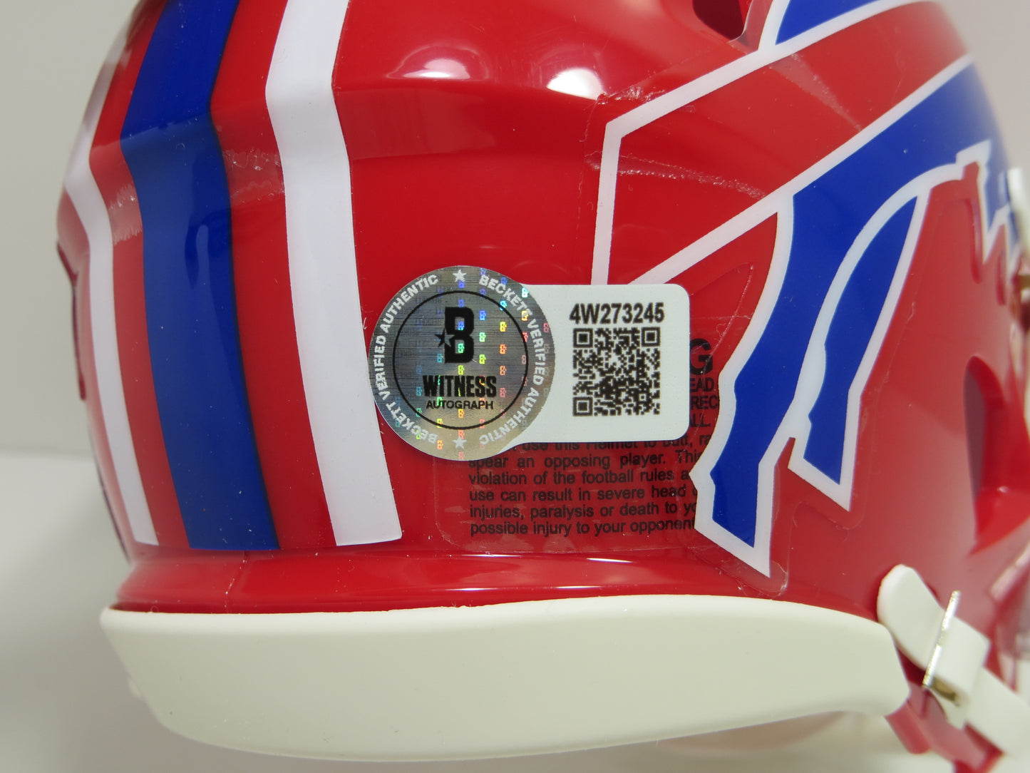 DOUG FLUTIE BUFFALO BILLS SIGNED MINI HELMET BC Eagles NE Patriots BAS COA