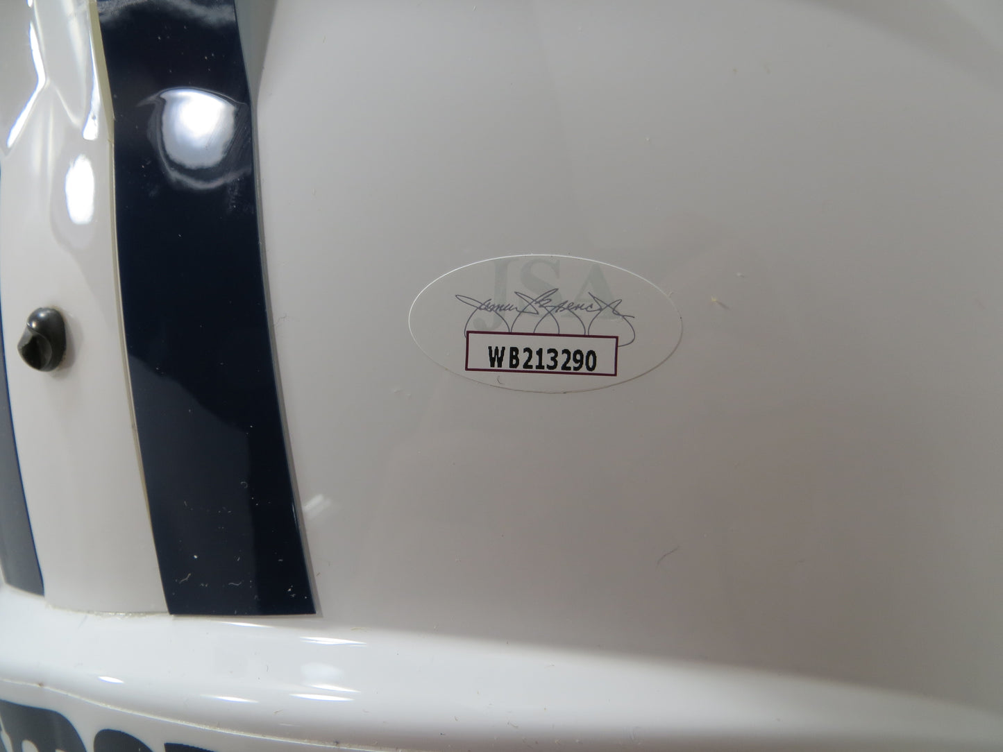 BOB LILLY SIGNED DALLAS COWBOYS RIDDELL FULL SIZE Alt HELMET wFULLSTATS JSA