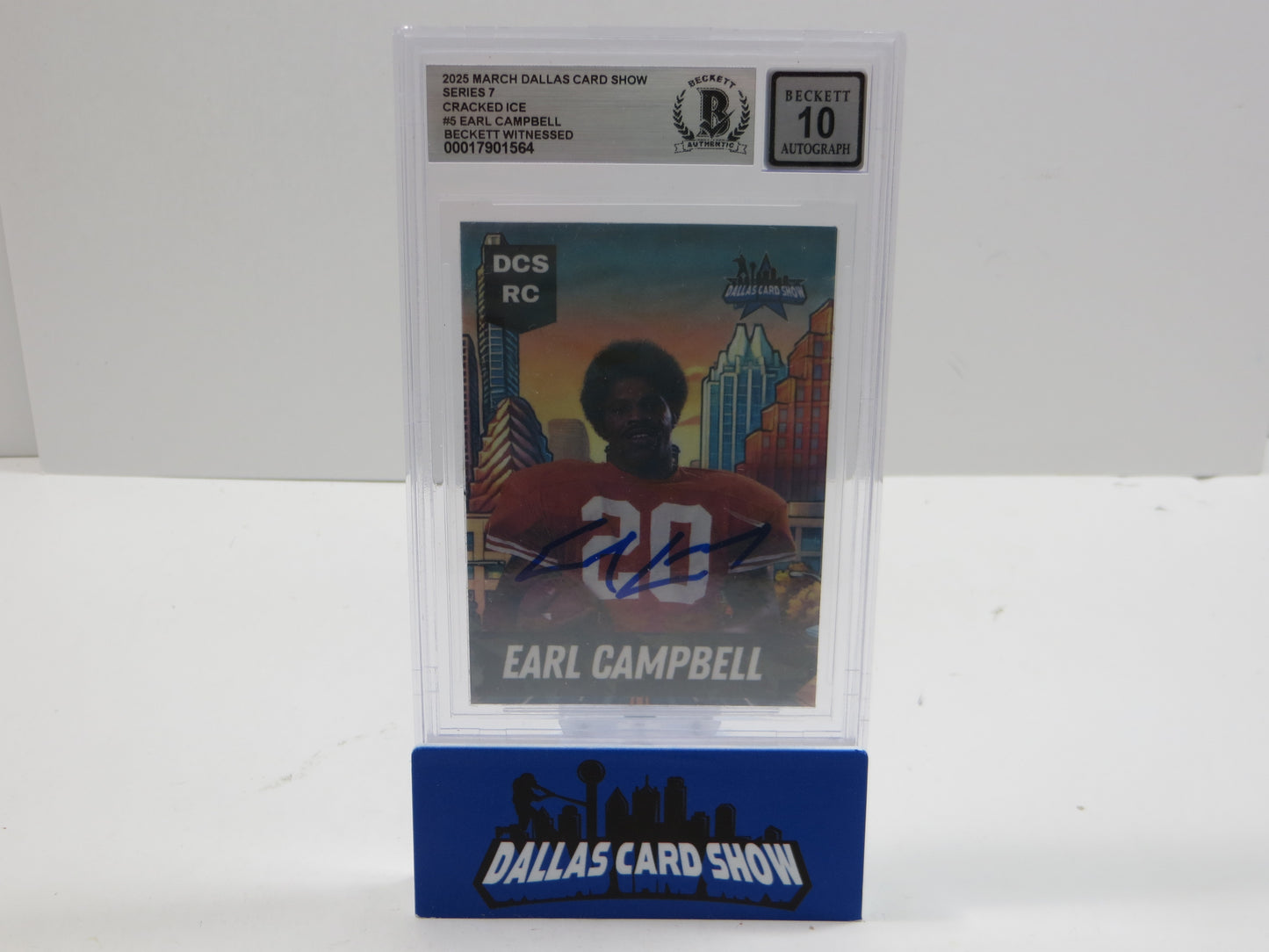 2025 MARCH DCS SERIES 7 #5 EARL CAMPBELL BAS 10 AUTO