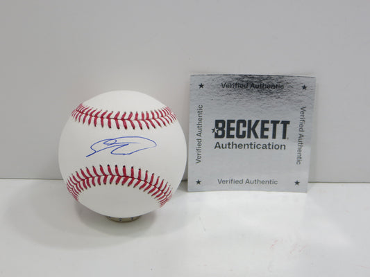 SEBASTIAN WALCOTT TEXAS RANGERS SIGNED RAWLINGS OML BASEBALL BAS COA