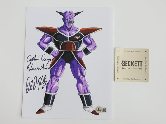 DALE KELLY Dragon Ball Z CAPTAIN GINYU SIGNED 8x10 PHOTO BAS COA