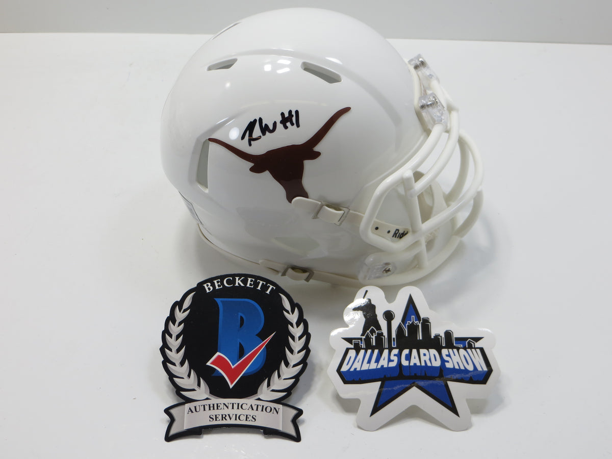 RYAN WINGO TEXAS LONGHORNS SIGNED Riddell MINI HELMET BAS