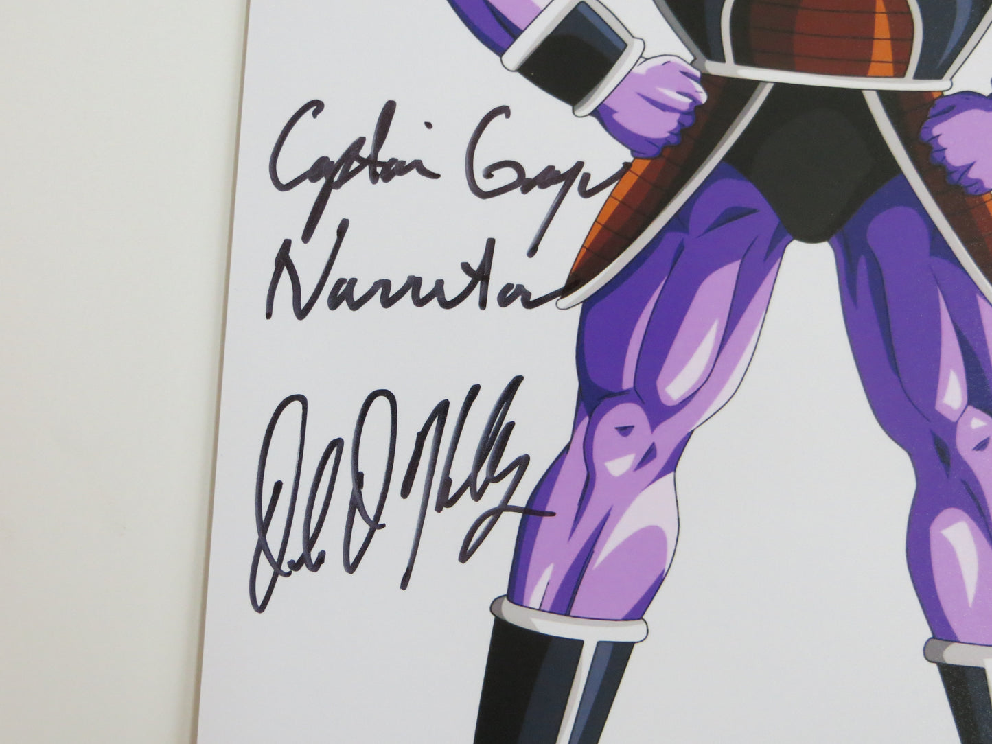 DALE KELLY Dragon Ball Z CAPTAIN GINYU SIGNED 8x10 PHOTO BAS COA