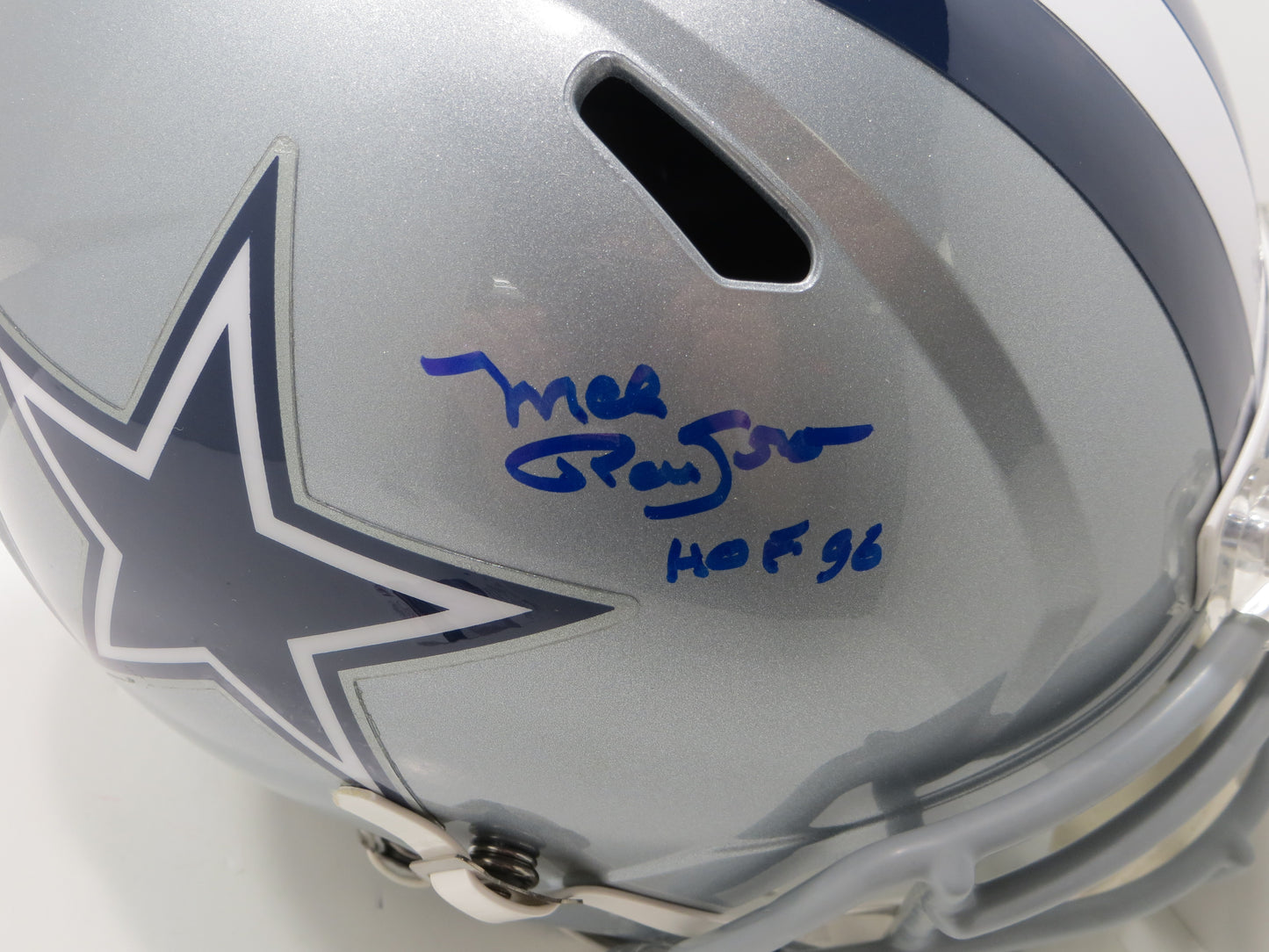 MEL RENFRO SIGNED DALLAS COWBOYS RIDDELL FULL SIZE HELMET w/HOF 96 JSA COA