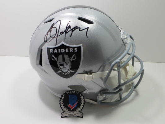 BO JACKSON SIGNED LA OAKLAND RAIDERS Riddell FULL SIZE HELMET KC Royals BAS