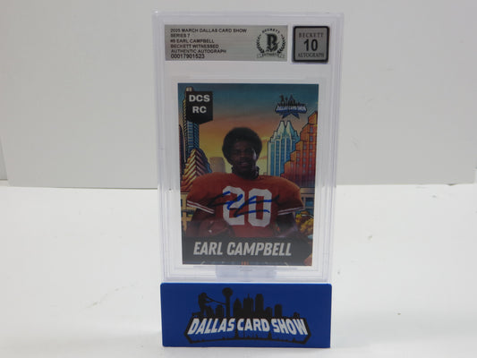 2025 MARCH DCS SERIES 7 #5 EARL CAMPBELL BAS 10 AUTO