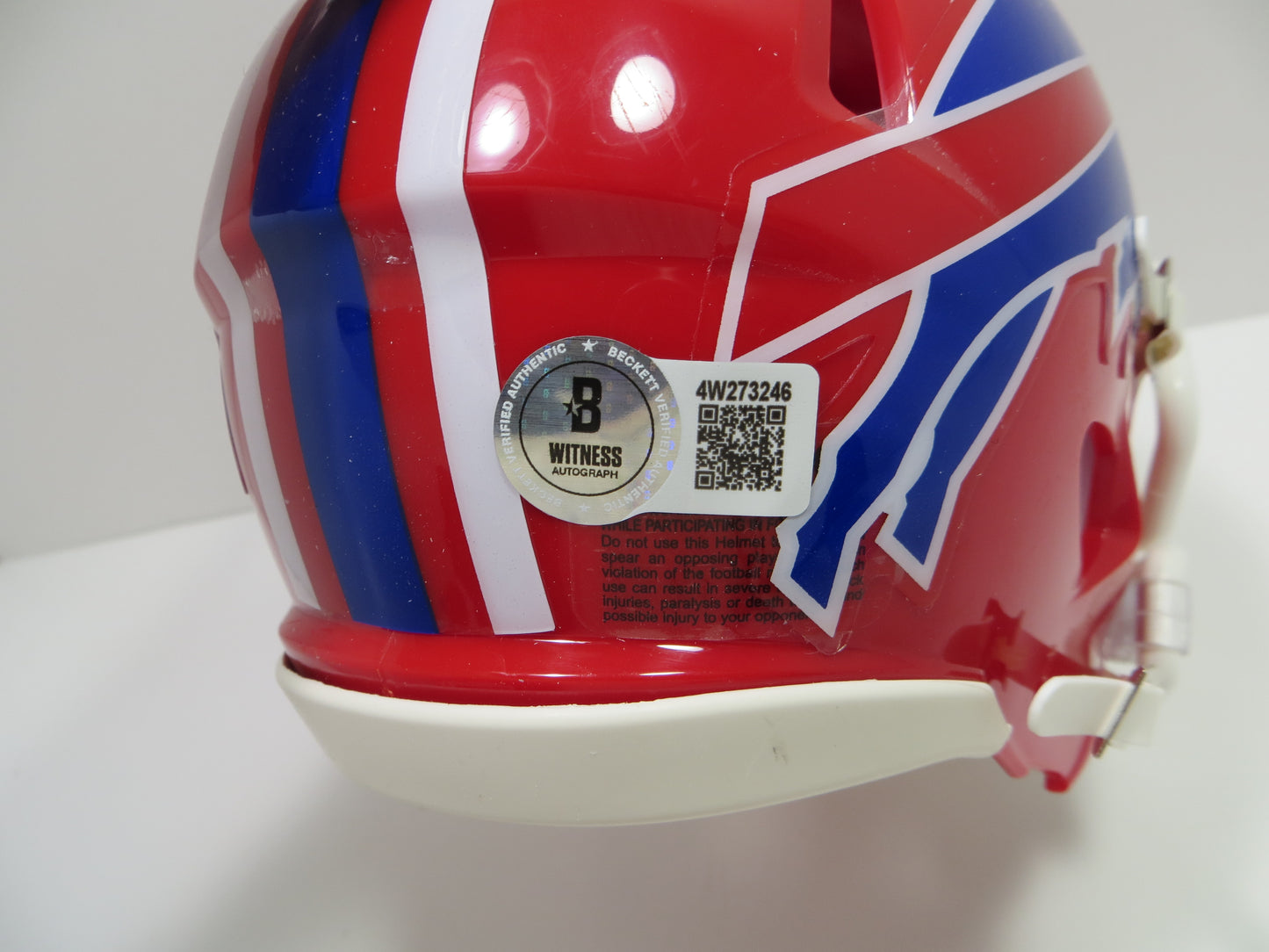 DOUG FLUTIE BUFFALO BILLS SIGNED MINI HELMET BC Eagles NE Patriots BAS COA