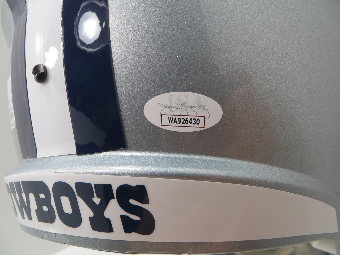 MEL RENFRO SIGNED DALLAS COWBOYS RIDDELL FULL SIZE HELMET w/HOF 96 JSA COA