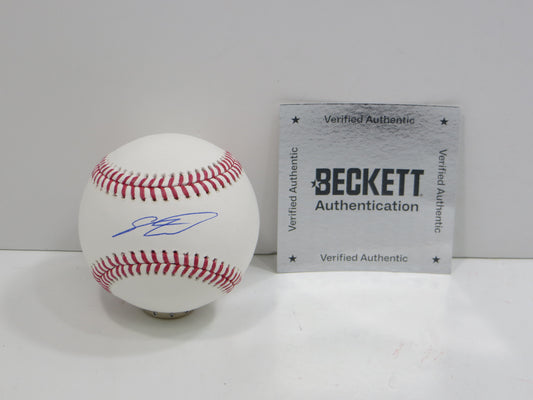 SEBASTIAN WALCOTT TEXAS RANGERS SIGNED RAWLINGS OML BASEBALL BAS COA