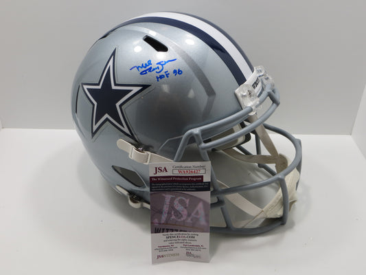 MEL RENFRO SIGNED DALLAS COWBOYS RIDDELL FULL SIZE HELMET w/HOF 96 JSA COA