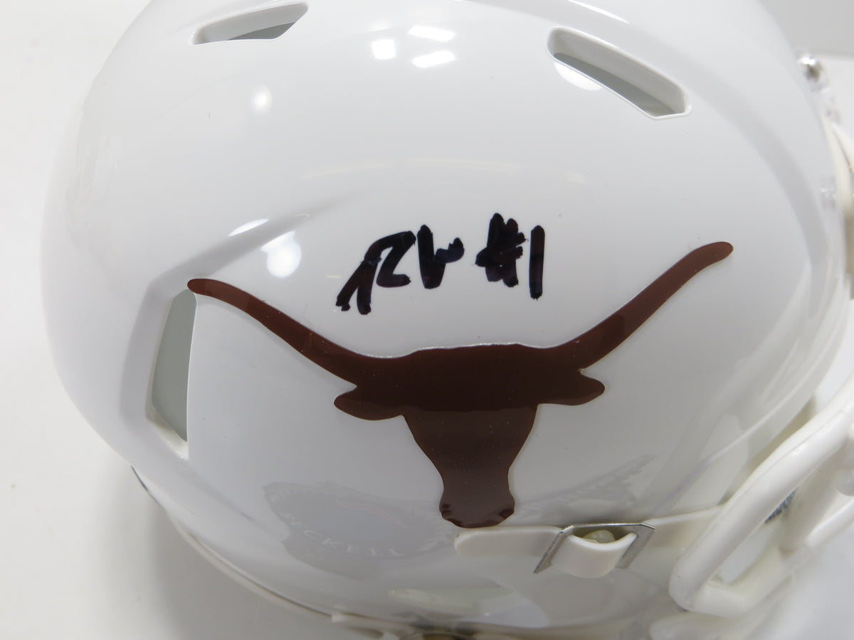 RYAN WINGO TEXAS LONGHORNS SIGNED Riddell MINI HELMET BAS