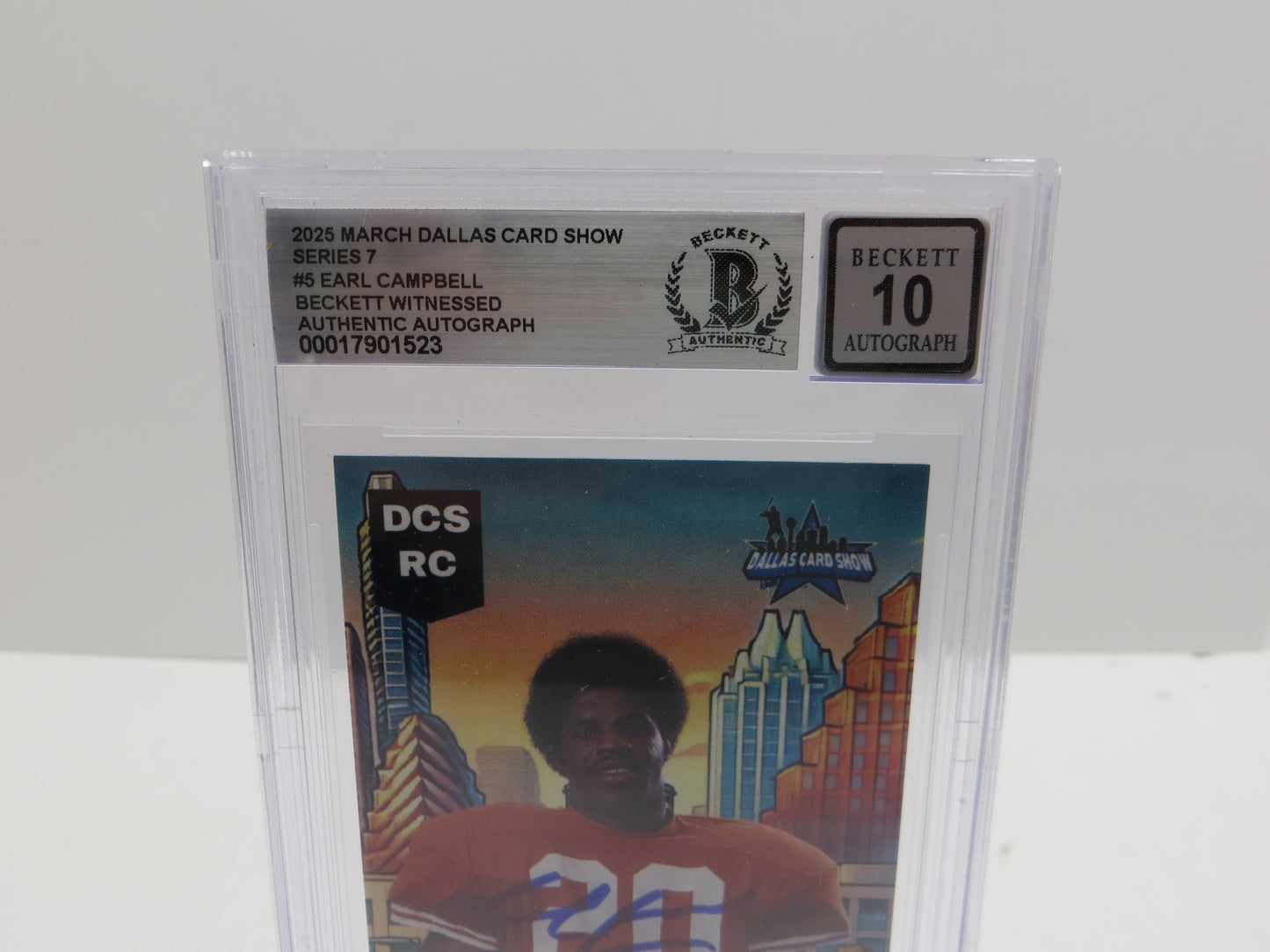 2025 MARCH DCS SERIES 7 #5 EARL CAMPBELL BAS 10 AUTO