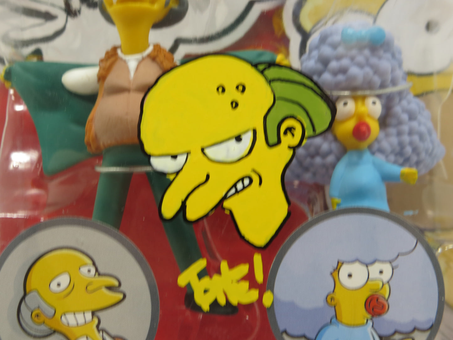 TONE RODRIGUEZ SIGNED SKETCHED Montgomery Burns - Selma SIMPSONS FIGURINE