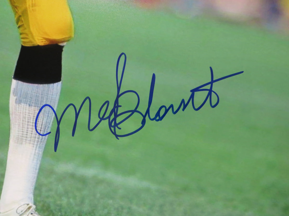 MEL BLOUNT PITTSBURGH STEELERS SIGNED 16x20 PHOTO BAS