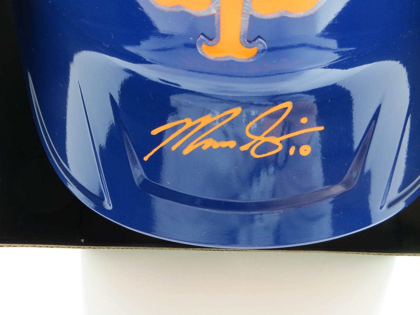 MARCUS SEMIEN SIGNED NEW YORK NY METS FULL SIZE BATTING HELMET BAS COA
