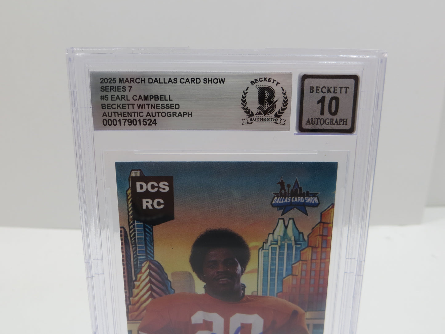 2025 MARCH DCS SERIES 7 #5 EARL CAMPBELL BAS 10 AUTO