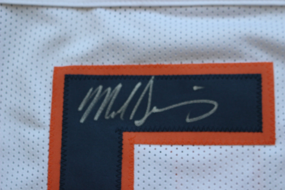 MIKE SINGLETARY CHICAGO BEARS SIGNED WHITE JERSEY Baylor Bears BAS COA