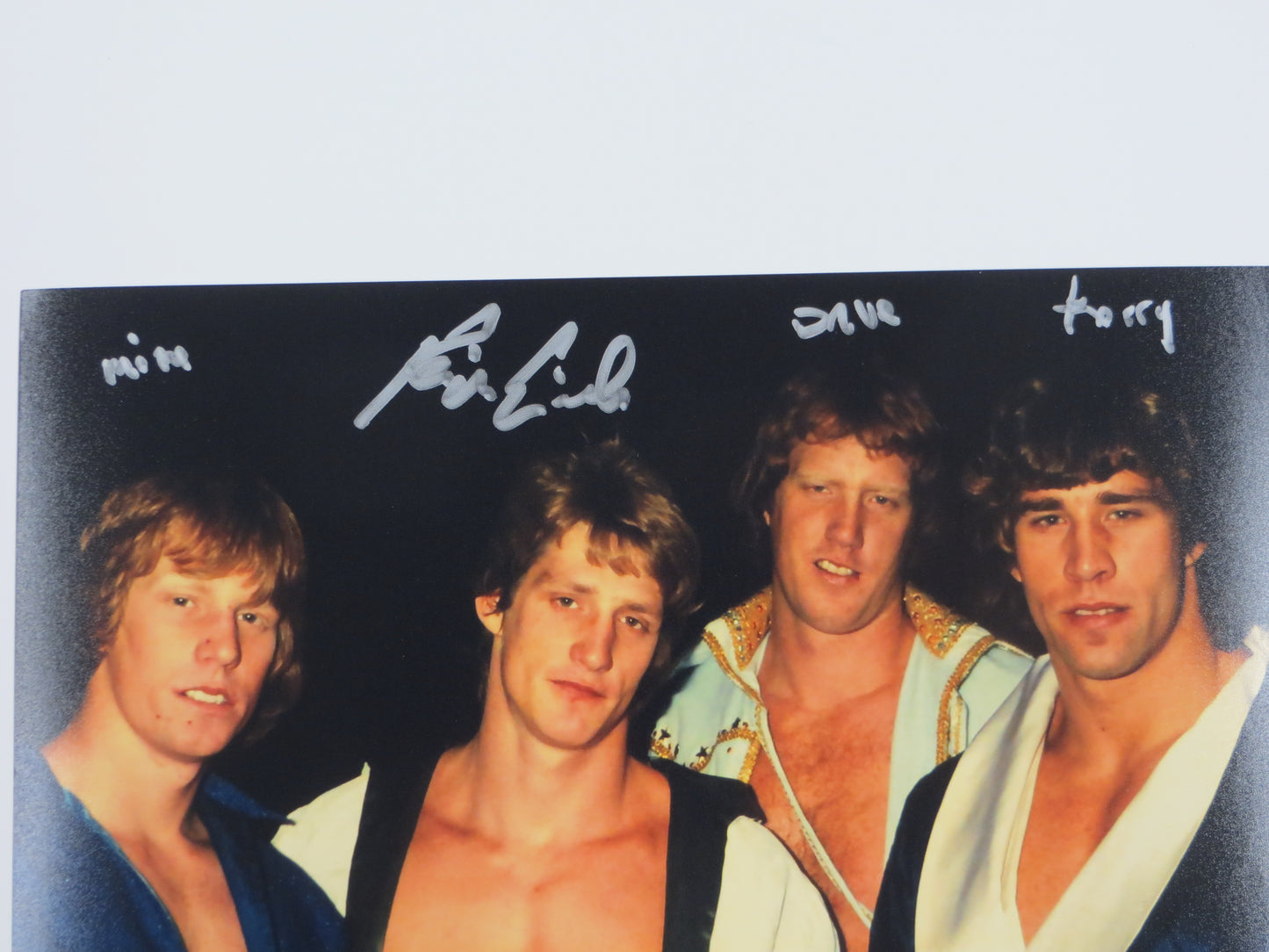KEVIN VON ERICH SIGNED 8x10 PHOTO w/BROTHERS NAMES ADDED BAS COA