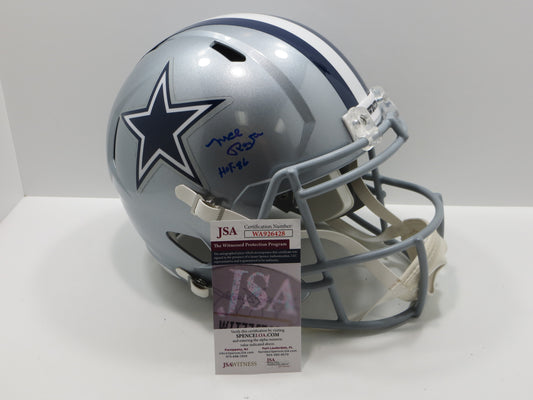 MEL RENFRO SIGNED DALLAS COWBOYS RIDDELL FULL SIZE HELMET w/HOF 96 JSA COA